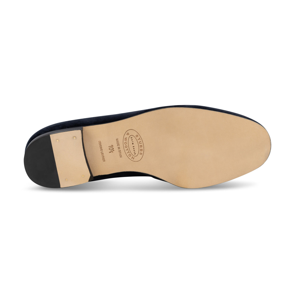 Men's Tennis Crest Navy Velvet Slipper
