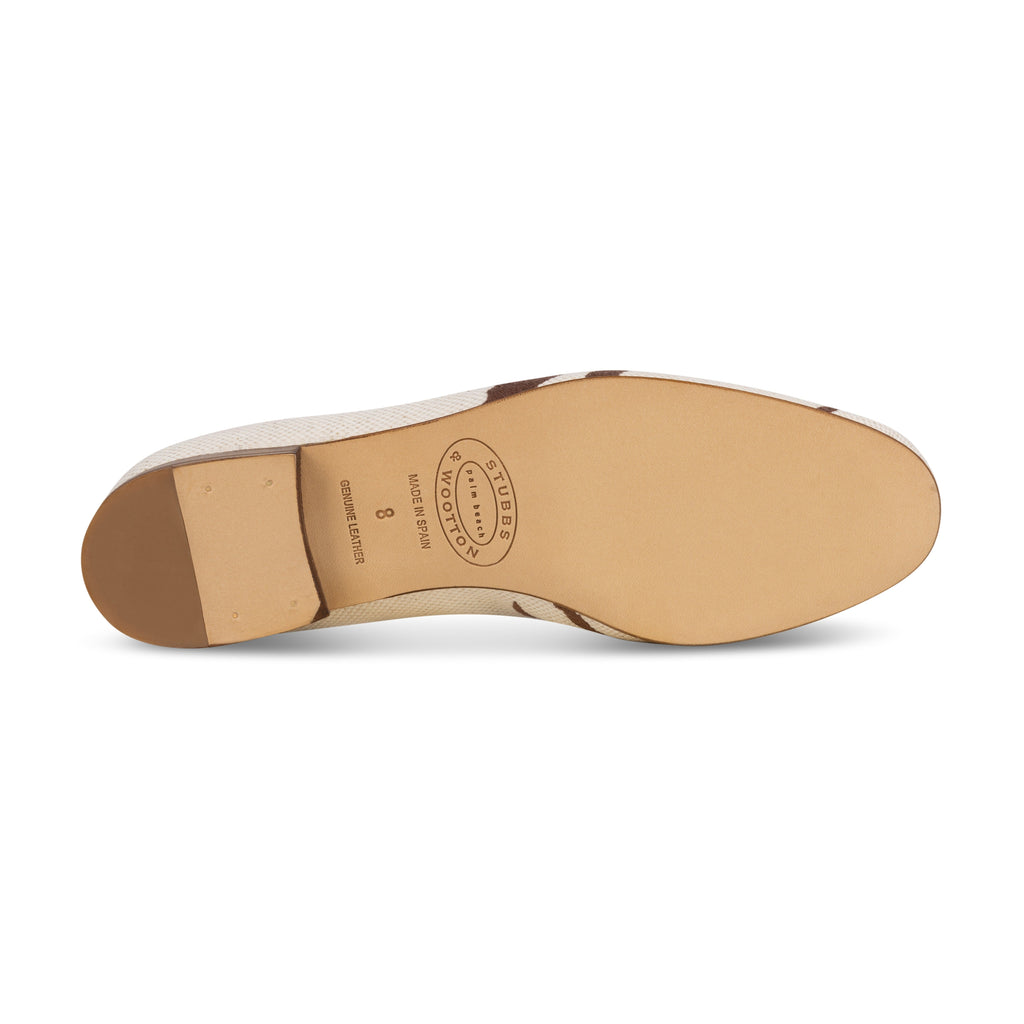 Tigre Espresso Linen Slipper