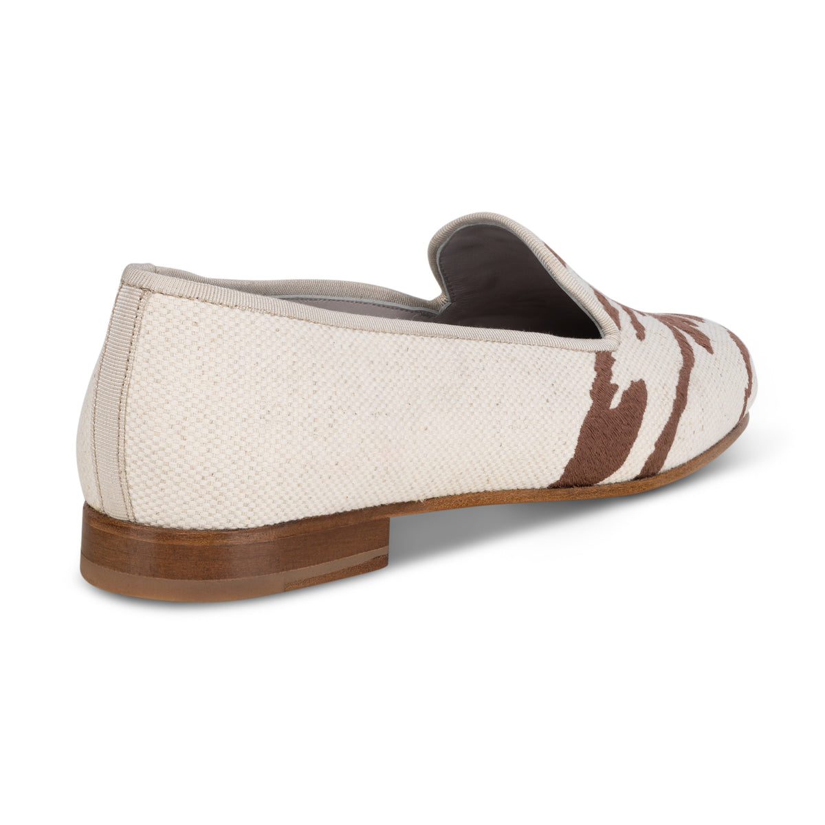 Tigre Espresso Linen Slipper