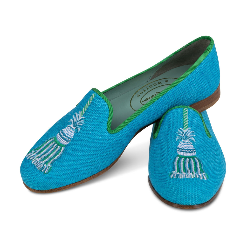 Tassel Turquoise Slipper