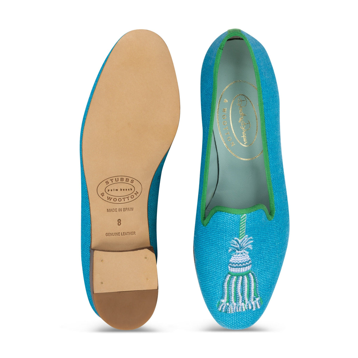 Tassel Turquoise Slipper