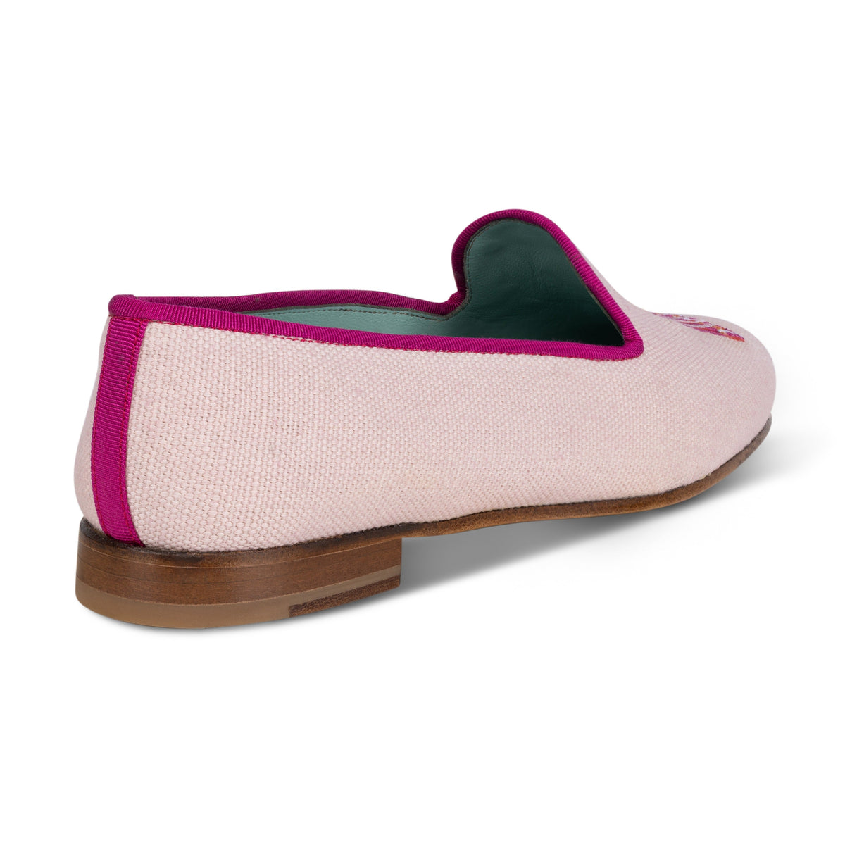 Tassel Blush Linen Slippper