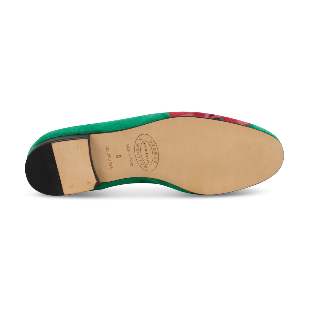 Grace Rose Emerald Slipper