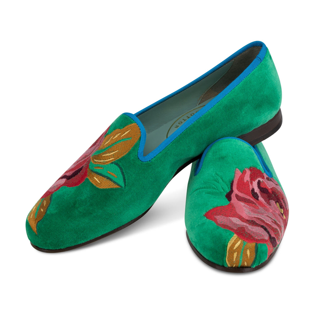 Grace Rose Emerald Slipper