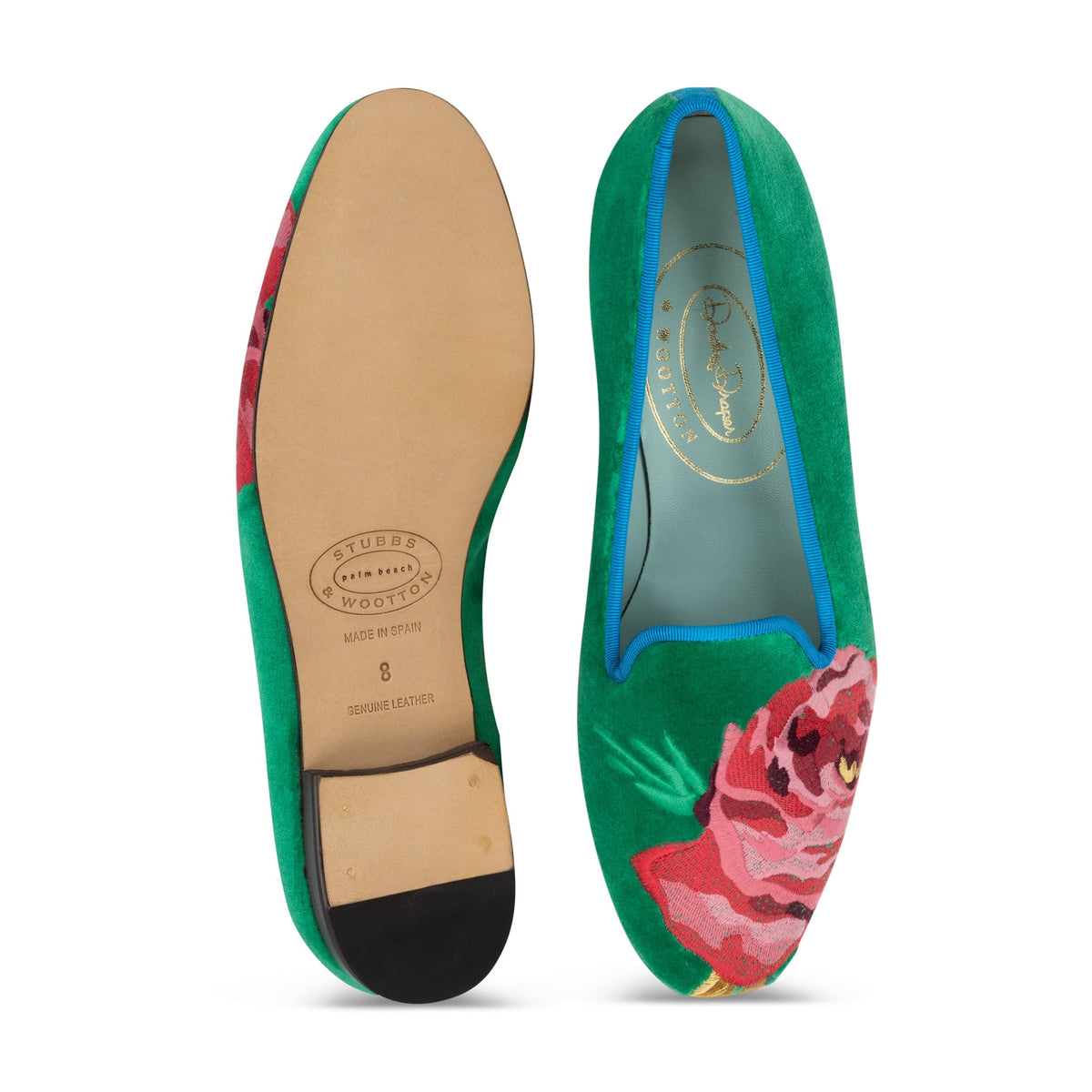 Grace Rose Emerald Slipper