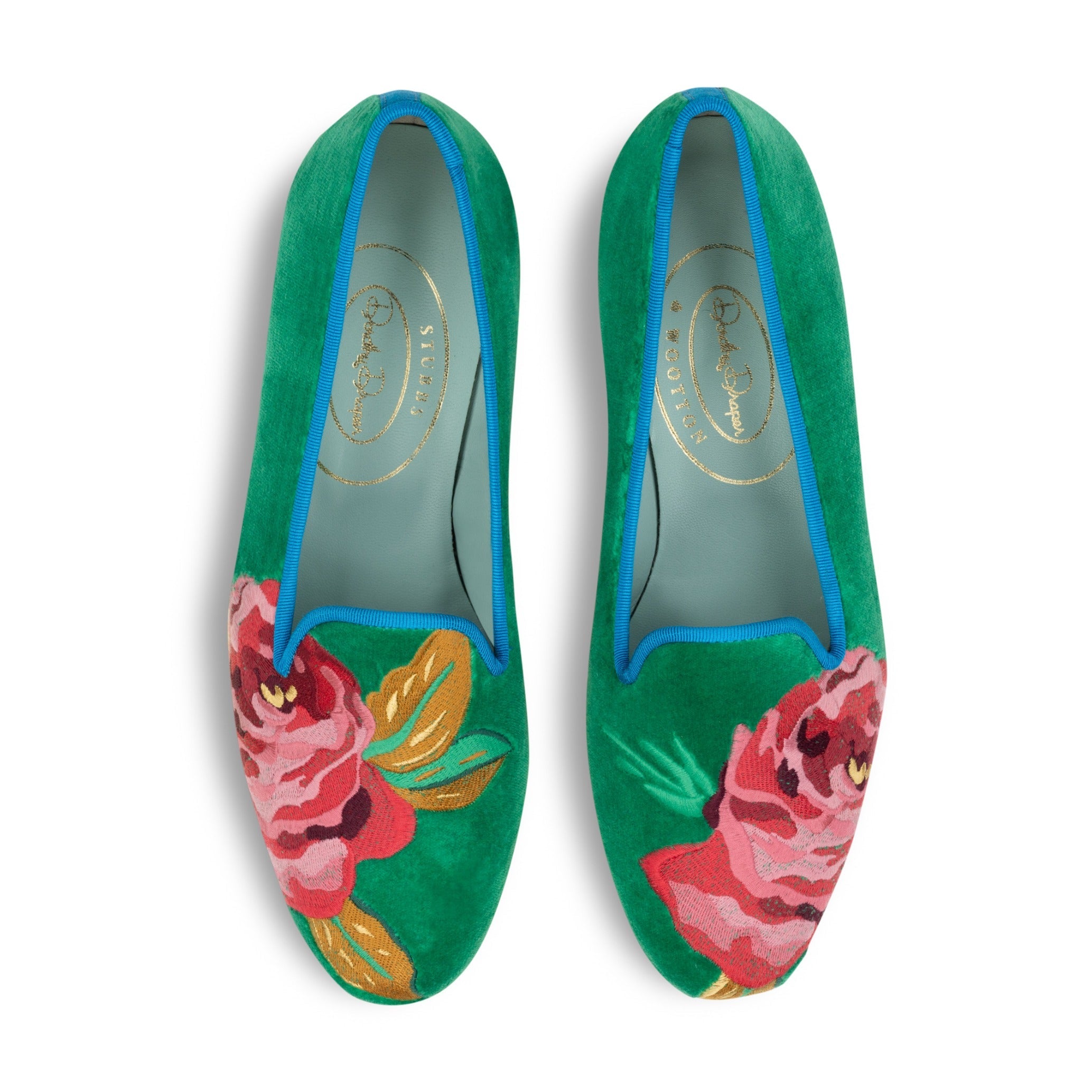 Grace Rose Emerald Slipper