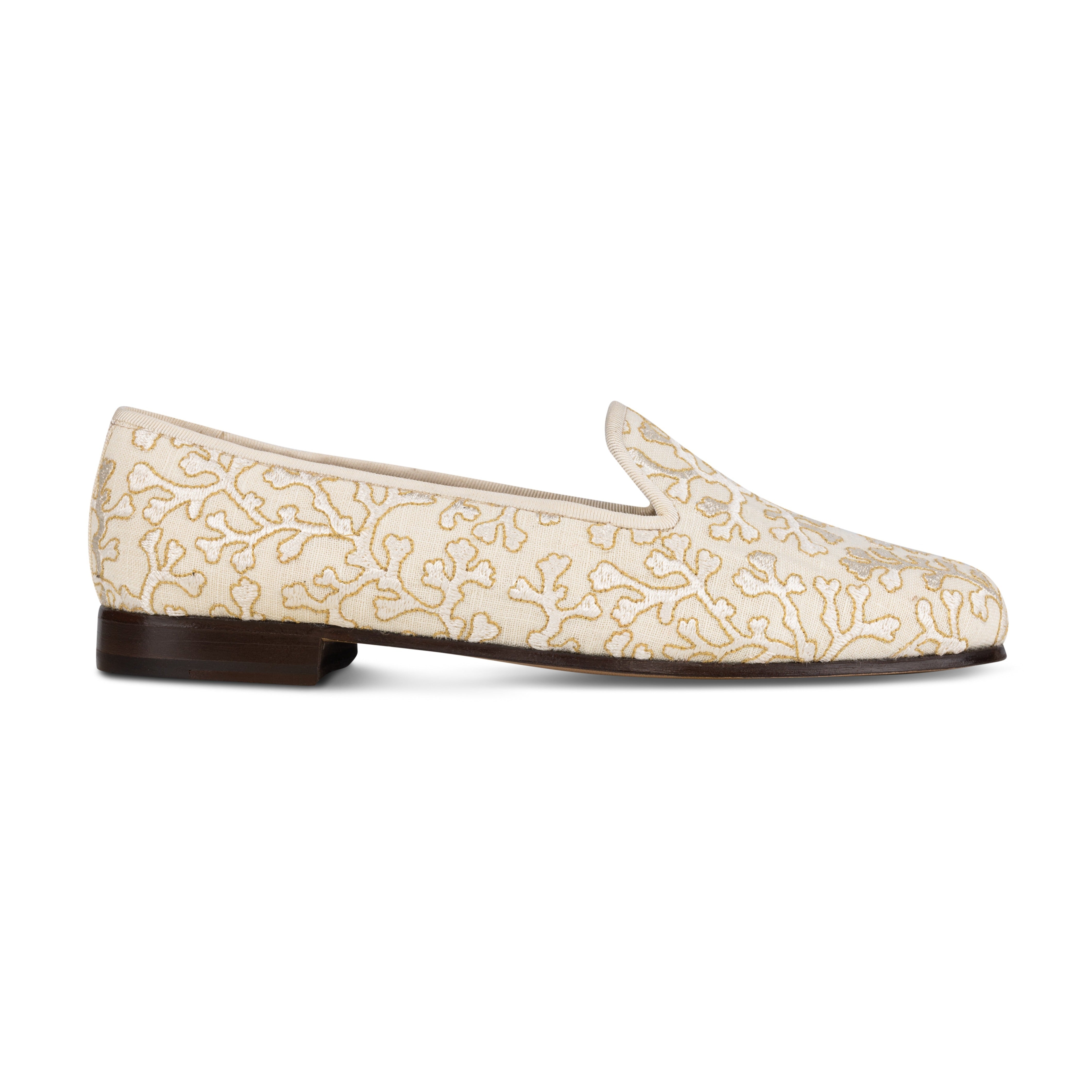 Coral Bay Ivory Scalamandre Slipper