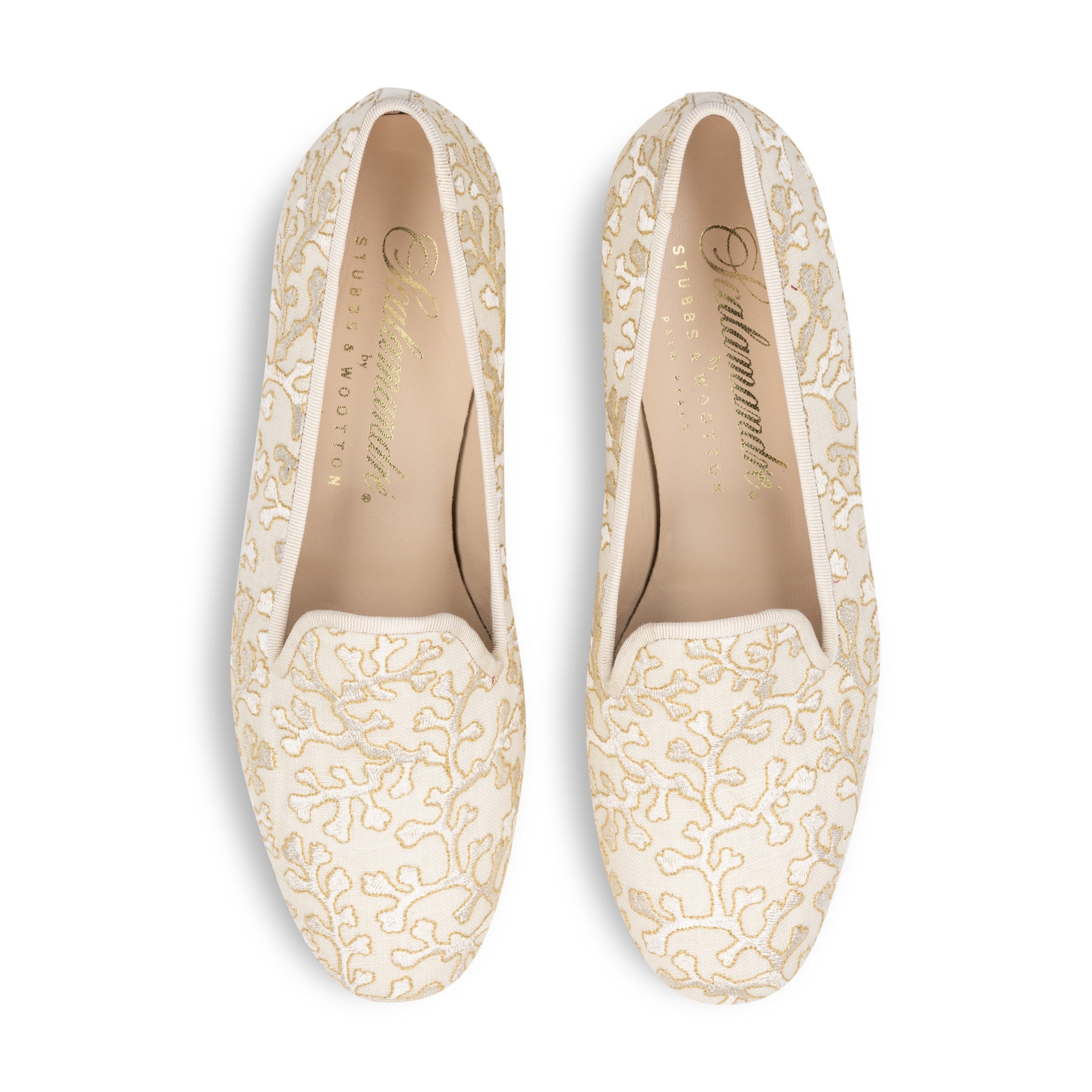 Coral Bay Ivory Scalamandre Slipper
