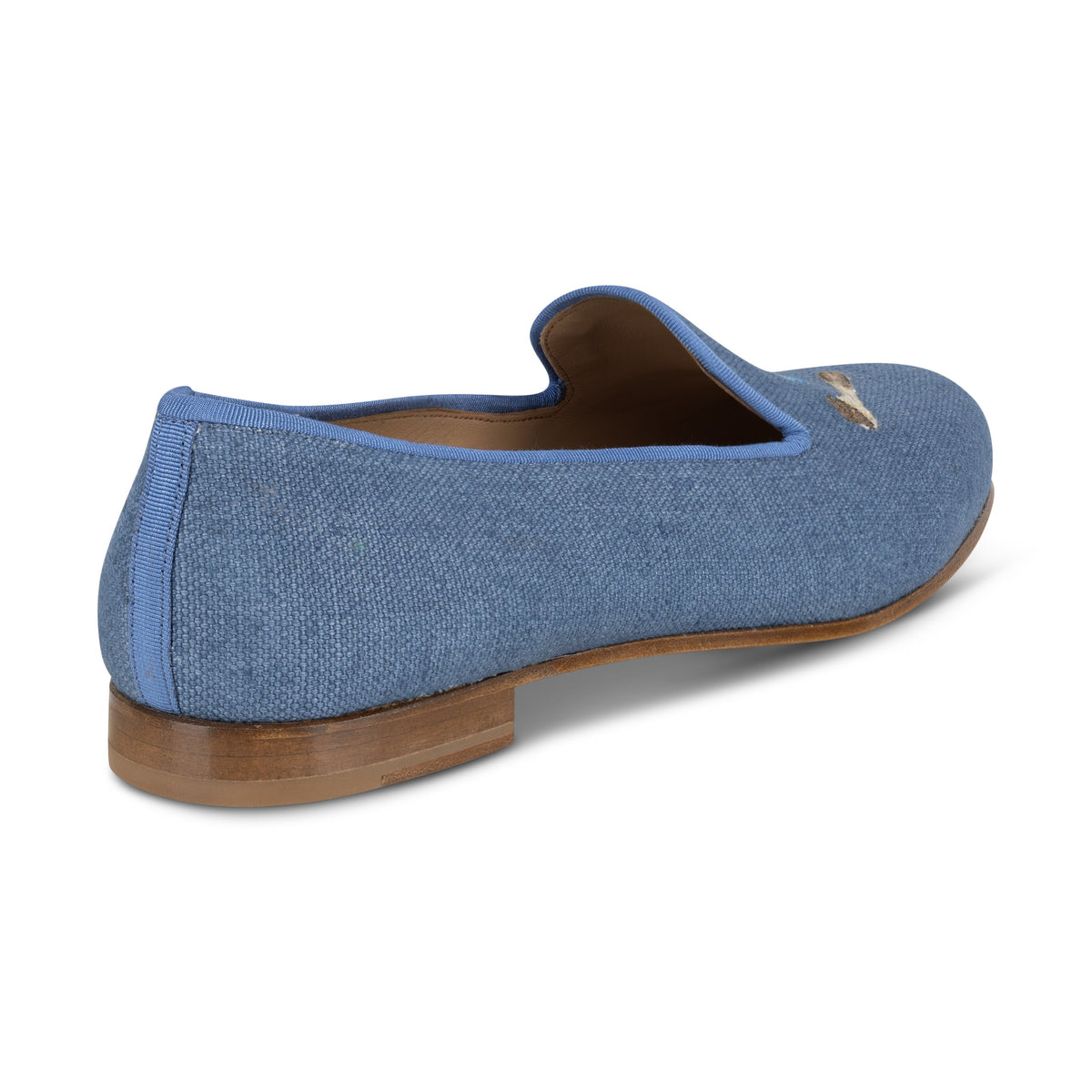 Men's Caviar Marine Linen Slipper