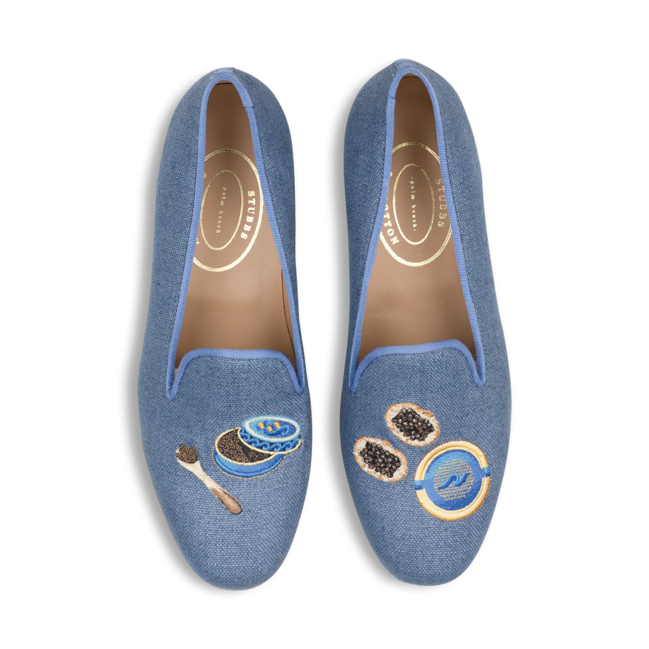 Men's Caviar Marine Linen Slipper