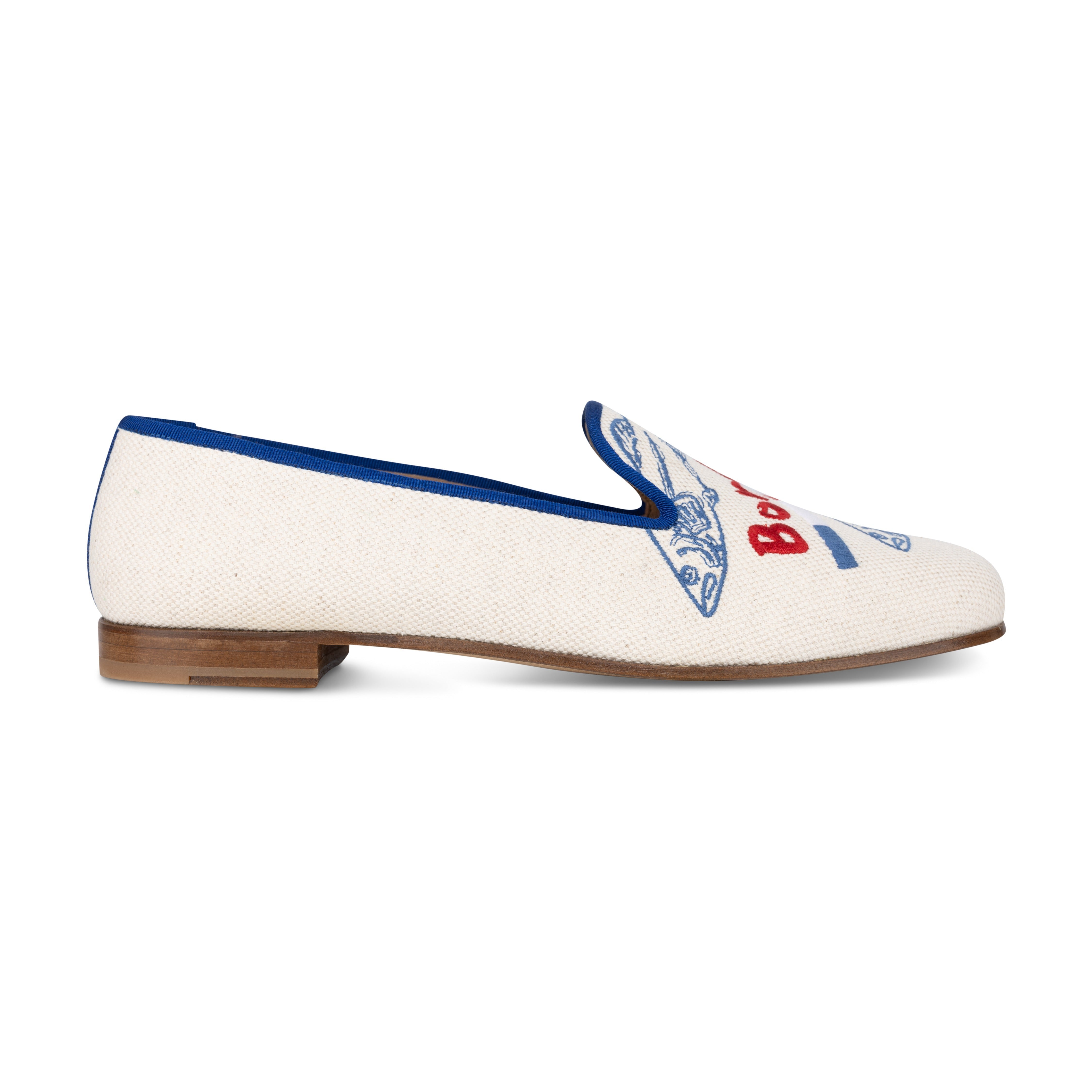 Graphic Flax Slipper