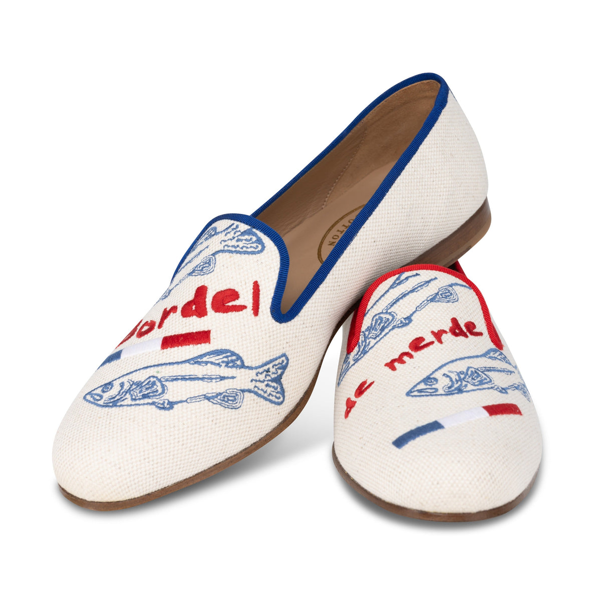 Graphic Flax Slipper