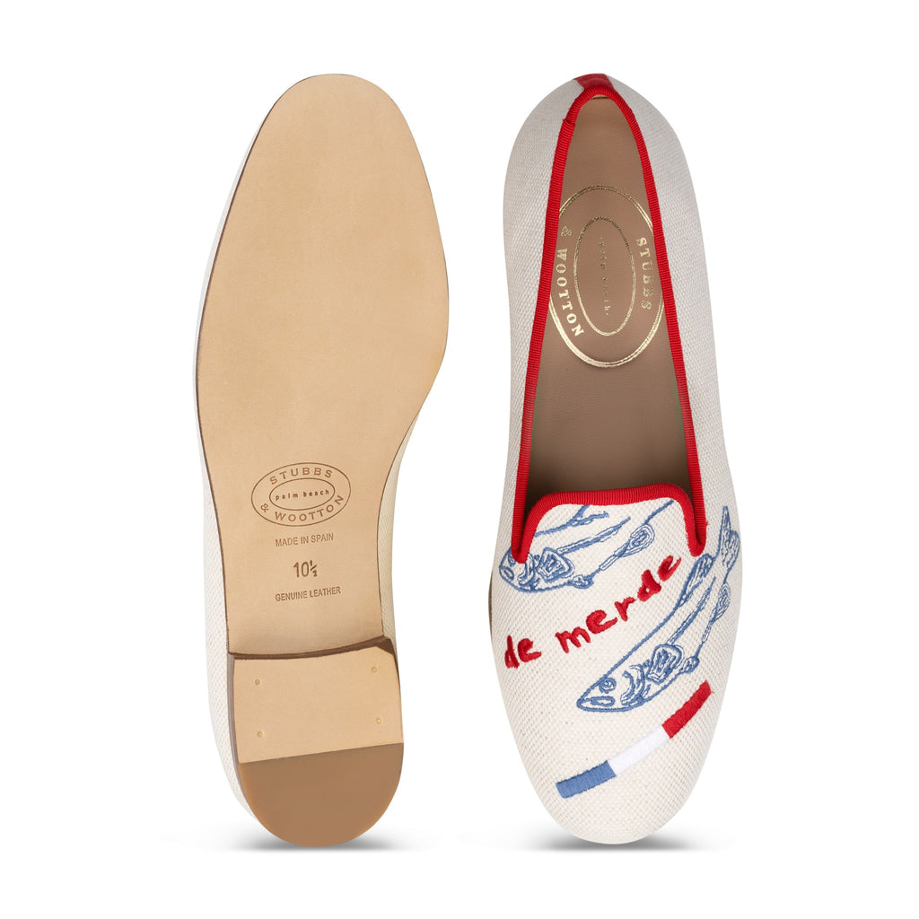 Graphic Flax Slipper