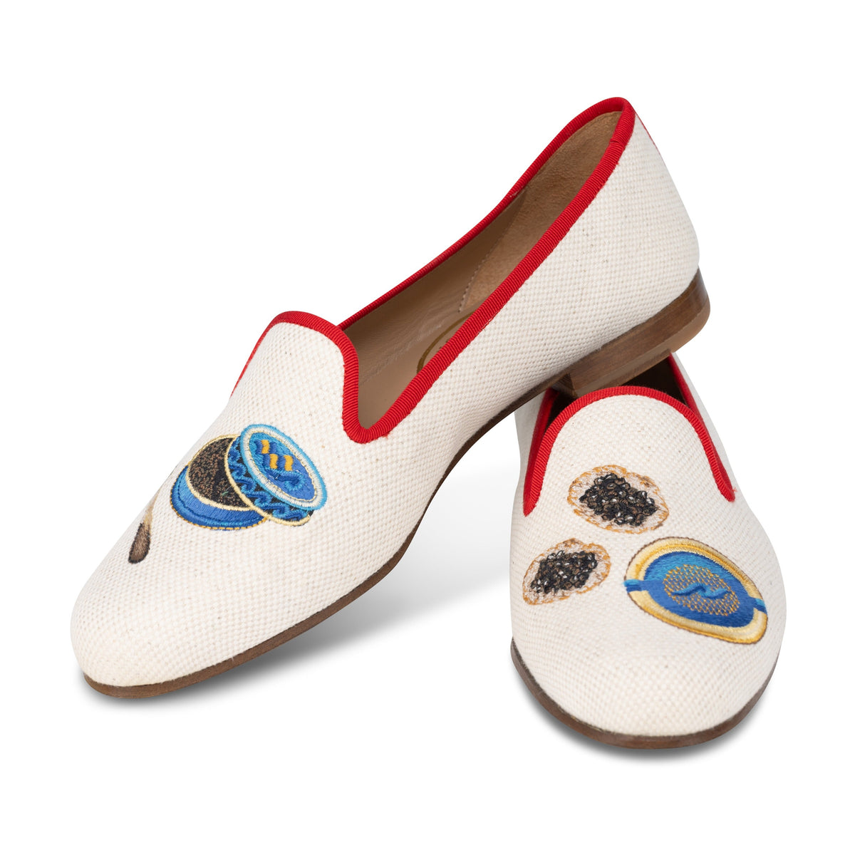 Caviar Flax Linen Slipper