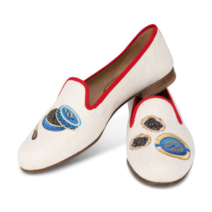 Caviar Flax Linen Slipper