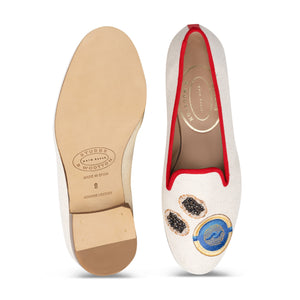 Caviar Flax Linen Slipper