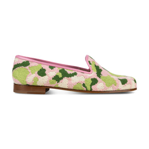 Hidden Palm Needlepoint Slipper
