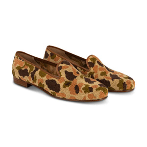 Our Hidden Dune Needlepoint Slipper (Women) item is photographed here against a white background.