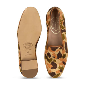 Our Hidden Dune Needlepoint Slipper (Women) item is photographed here against a white background.