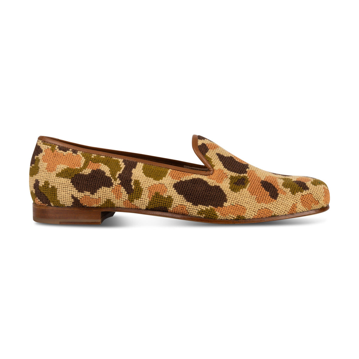 Our Hidden Dune Needlepoint Slipper (Women) item is photographed here against a white background.