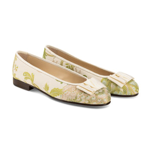 Our Jardin Ivory Silk Ballerina (Woman) item is photographed here against a white background.