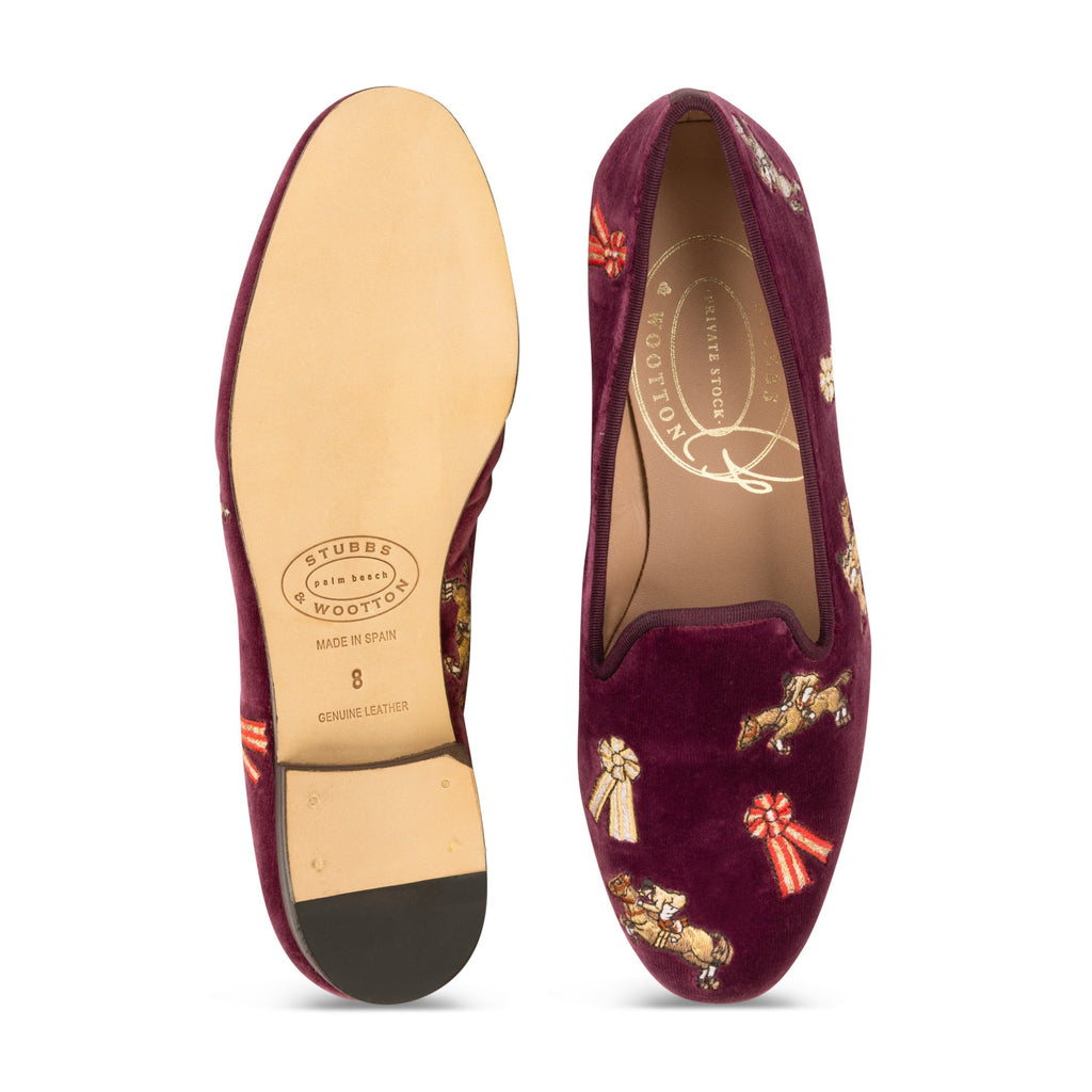 Dressage Burgundy Slipper