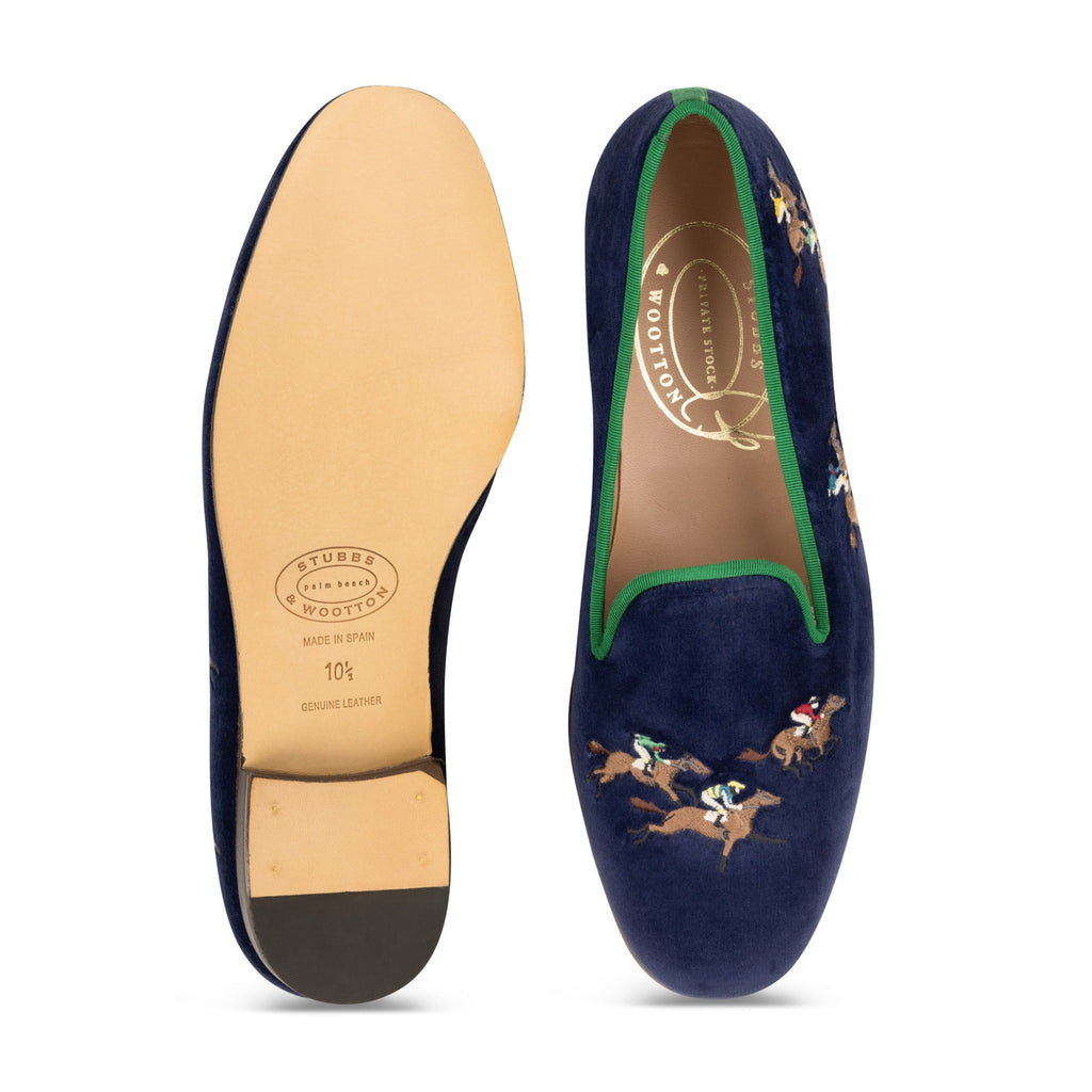 Men's Track Naval Slipper