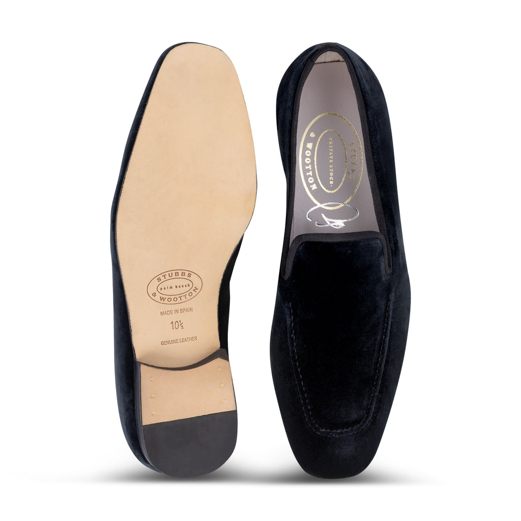 Our Noir Private Stock Velvet Nottingham (Men) item is photographed here against a white background.