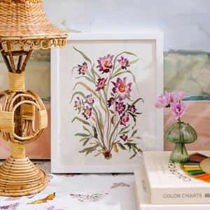 Botanical Print: Satin Plum