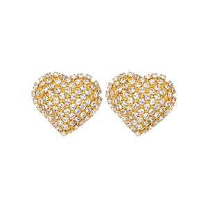 Christa Earrings in Crystal Antique Gold