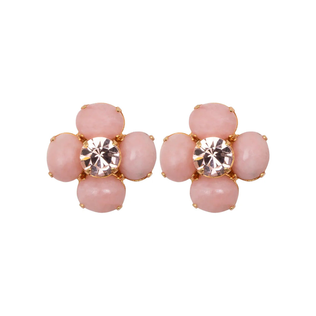 Quinn Earrings in Pink Opal