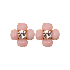 Quinn Earrings in Pink Opal