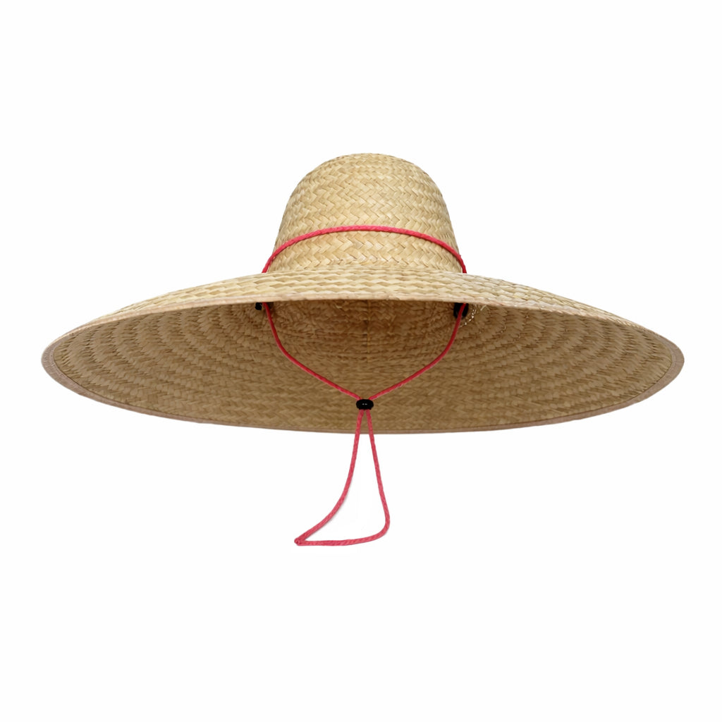 Geranium Sun Hat in Pink Paracord Lanyard with Amethyst Toggle