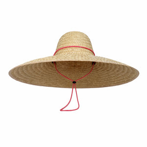 Geranium Sun Hat in Pink Paracord Lanyard with Amethyst Toggle