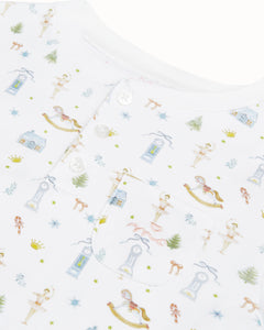 Sugar Plum Fairies Henley Pajama in White