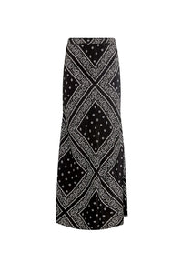 Suki Skirt in Aces Wild Black