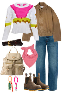 Sully Pullover in White Multi