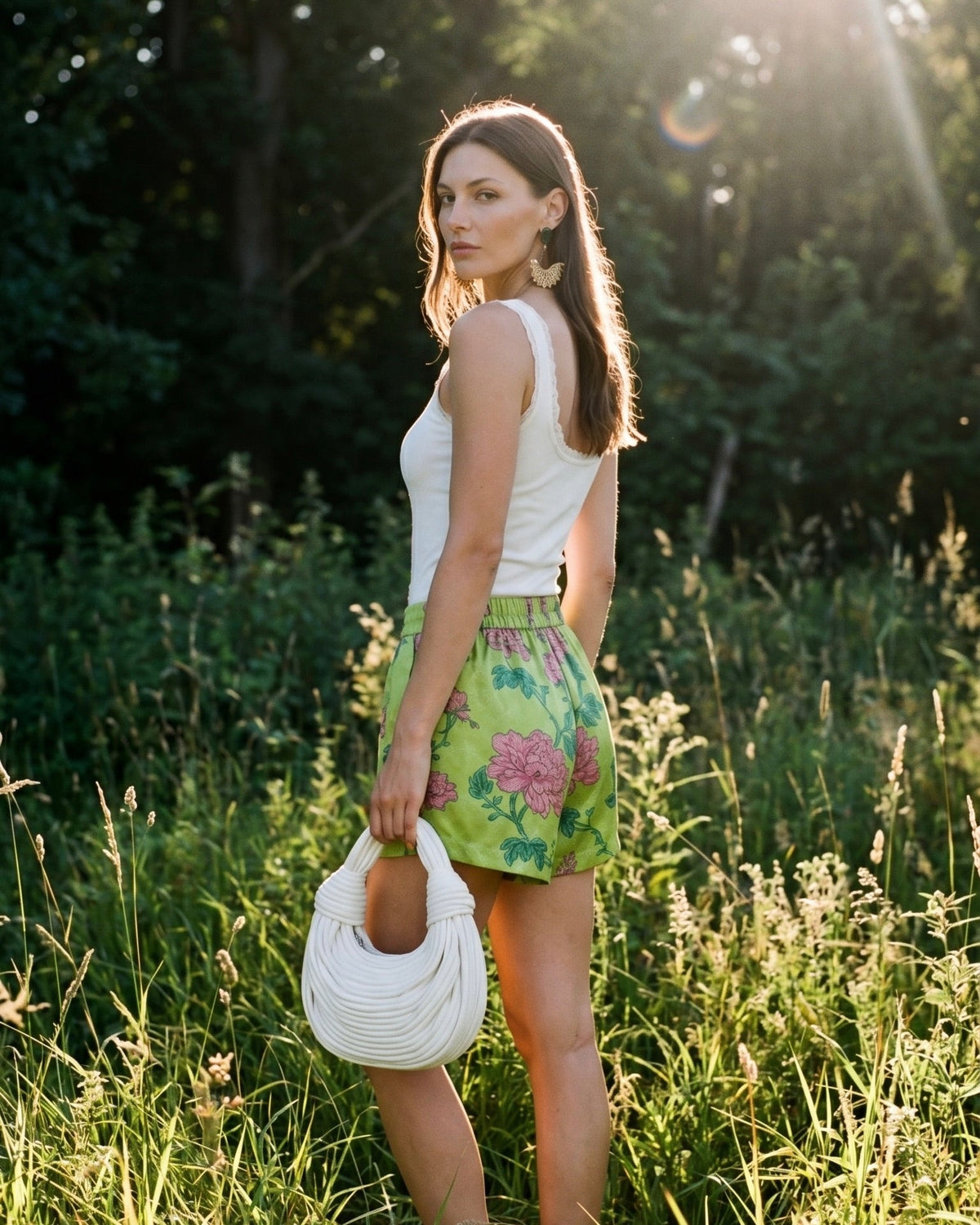 Tasha Short in Gardenia Floral
