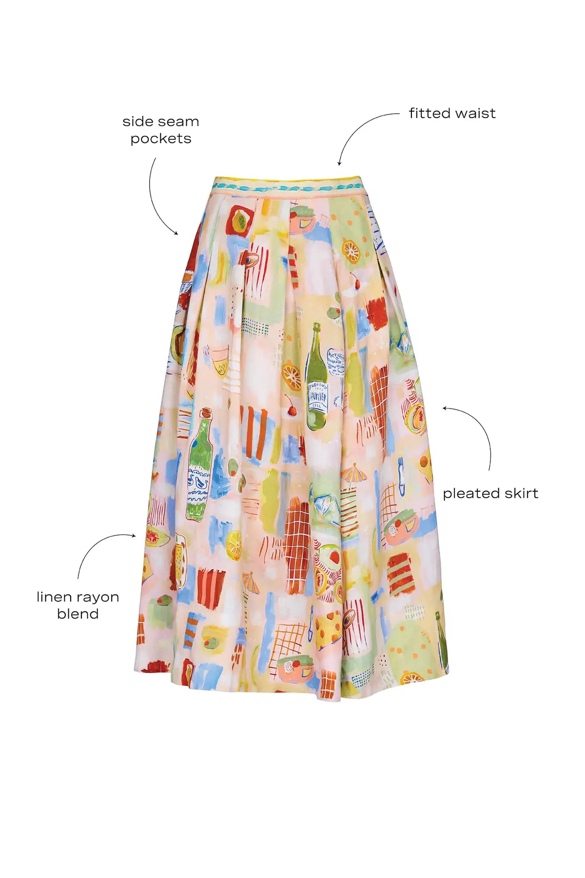 Alexis Skirt in Happy Hour