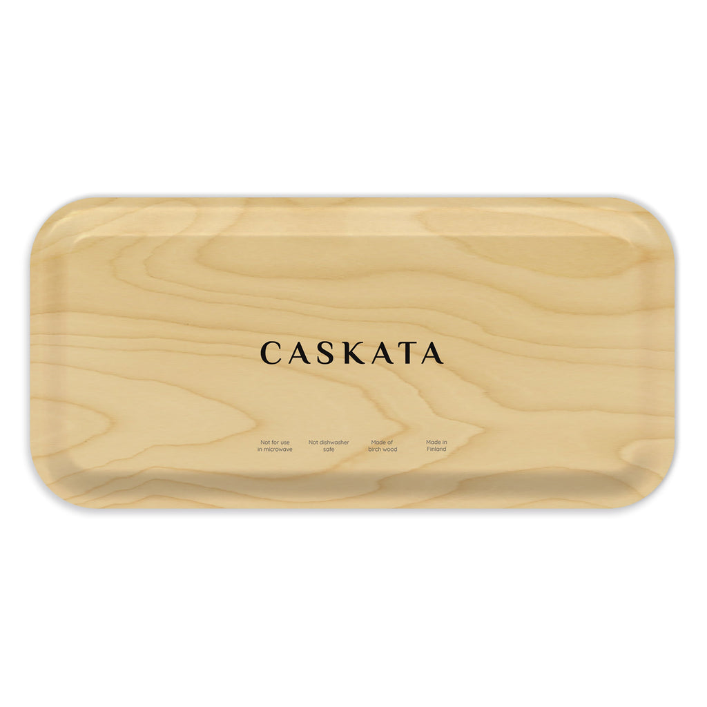 Summer Blues Small Rectangular Birchwood Tray