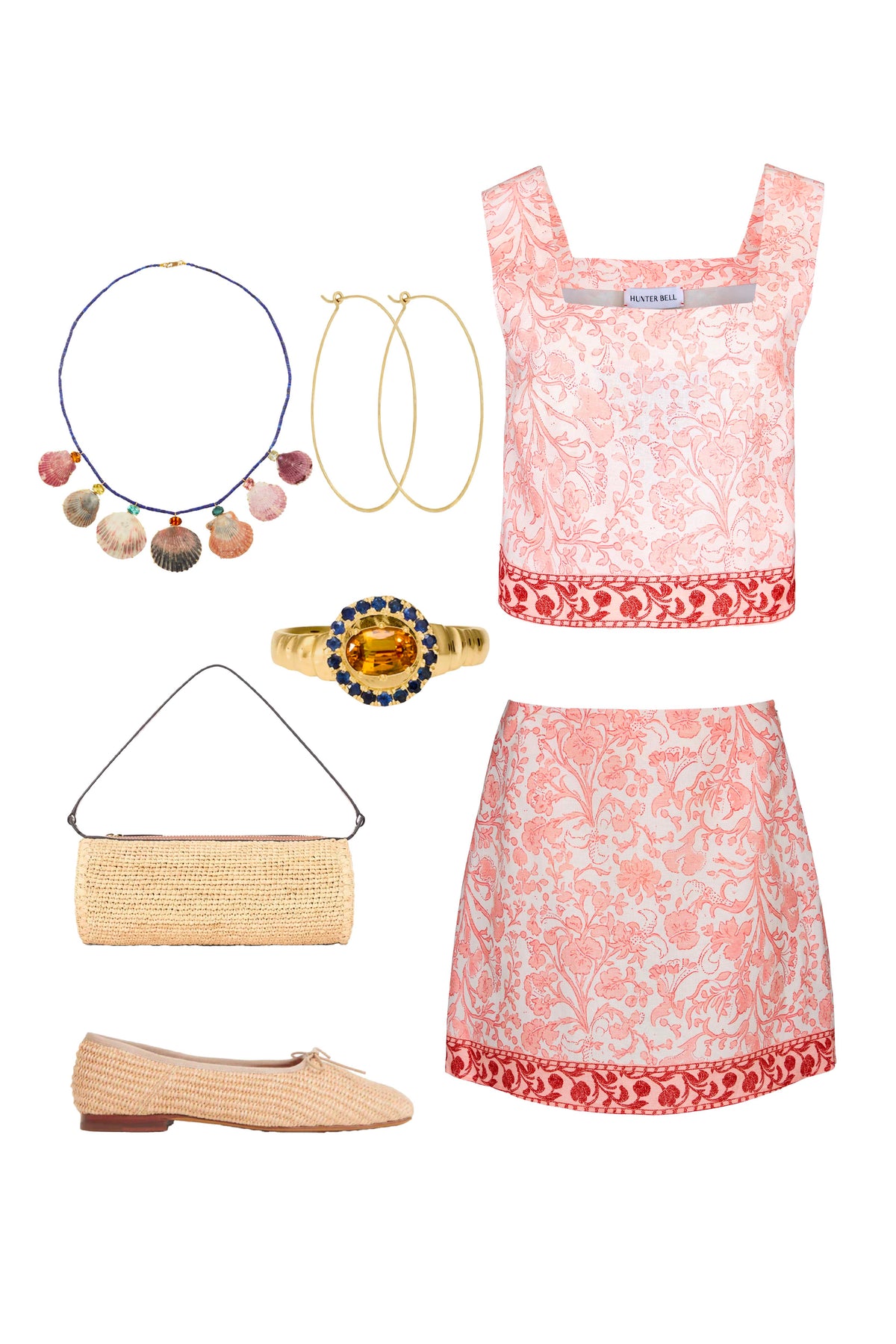 Vivian Skirt in Rosewater Floral