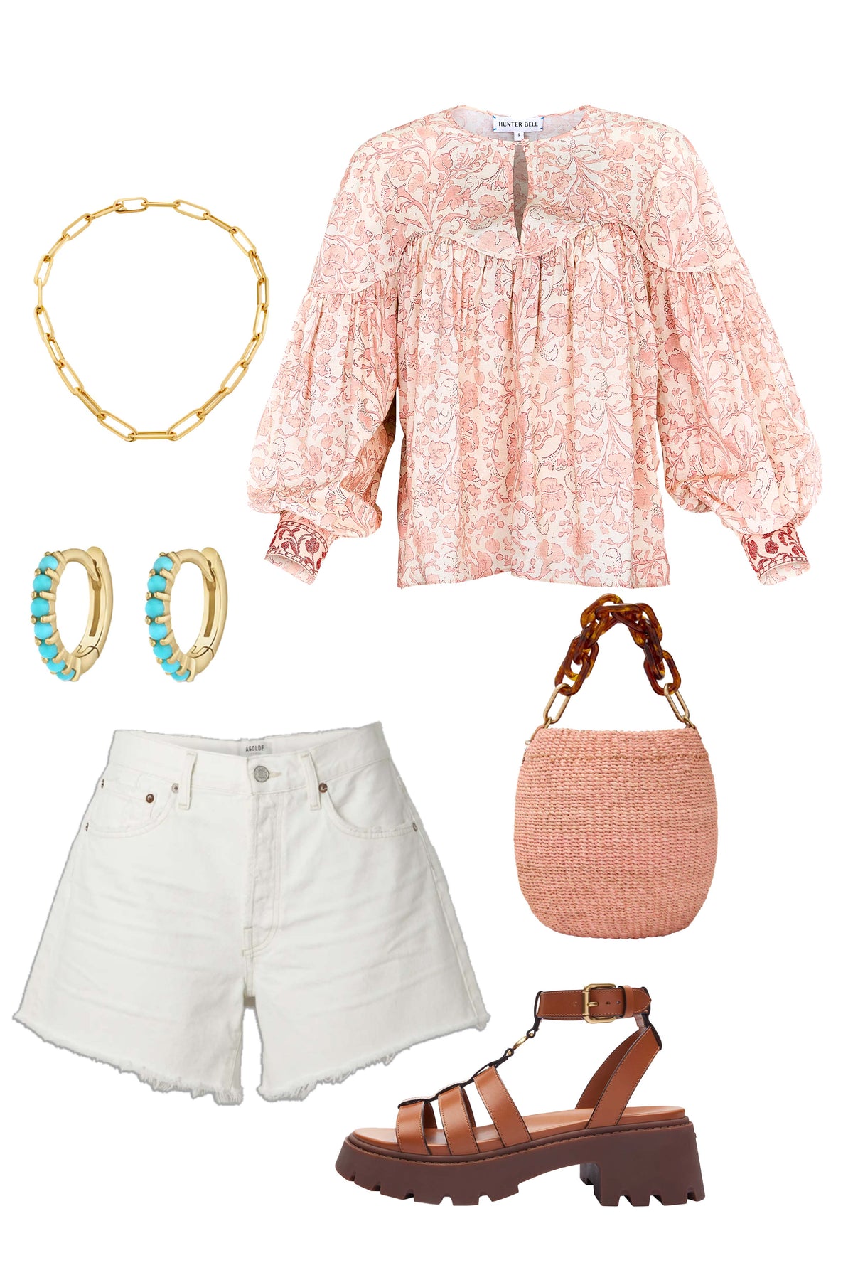 Naya Top in Rosewater Floral