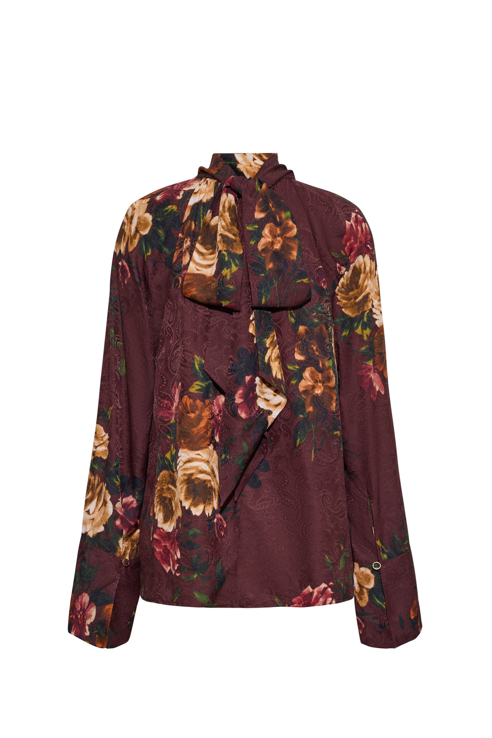 Sundance Blouse in Ariana Flora Merlot