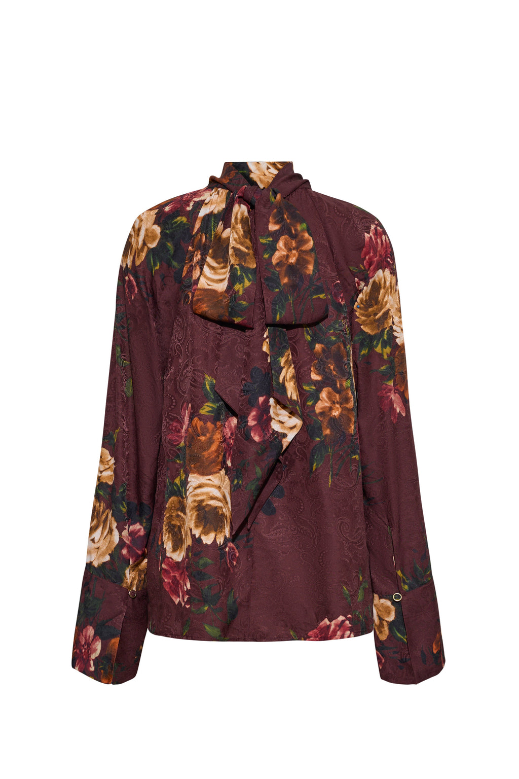 Sundance Blouse in Ariana Flora Merlot