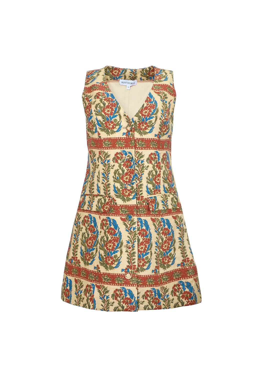 The Suni Dress in Amber Glen Cream.