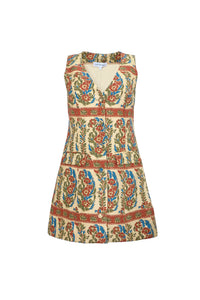 The Suni Dress in Amber Glen Cream.