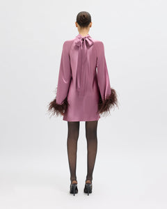 Sylvie Dress in Rosewater/Chocolate