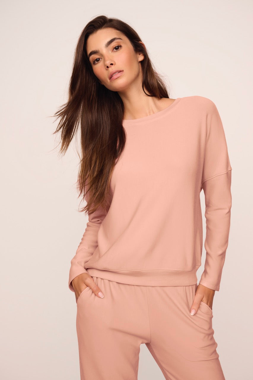 Softest Sweats Pullover in Velvet Pink