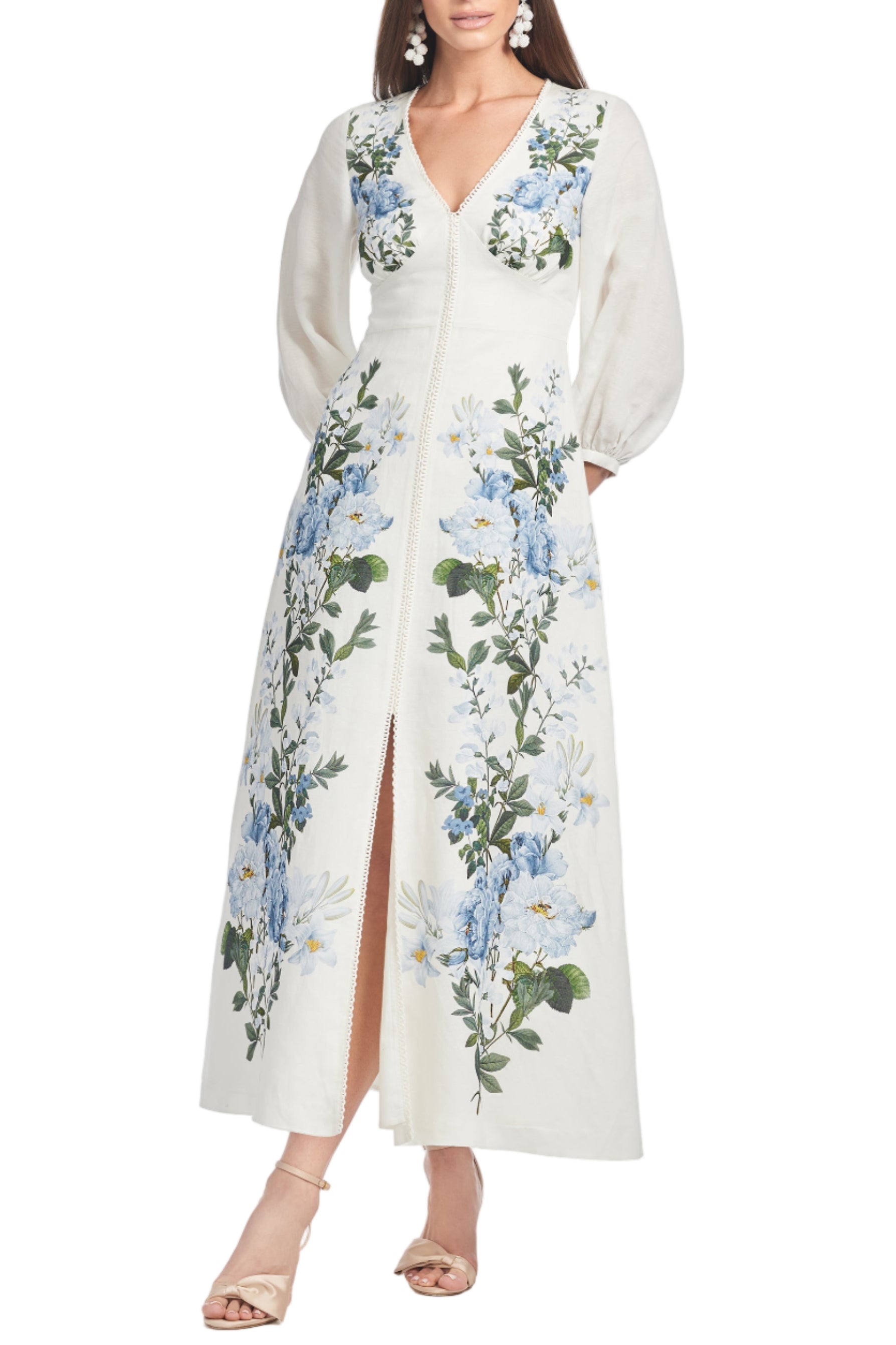 Varenna Dress in Sky Pearl Raceme