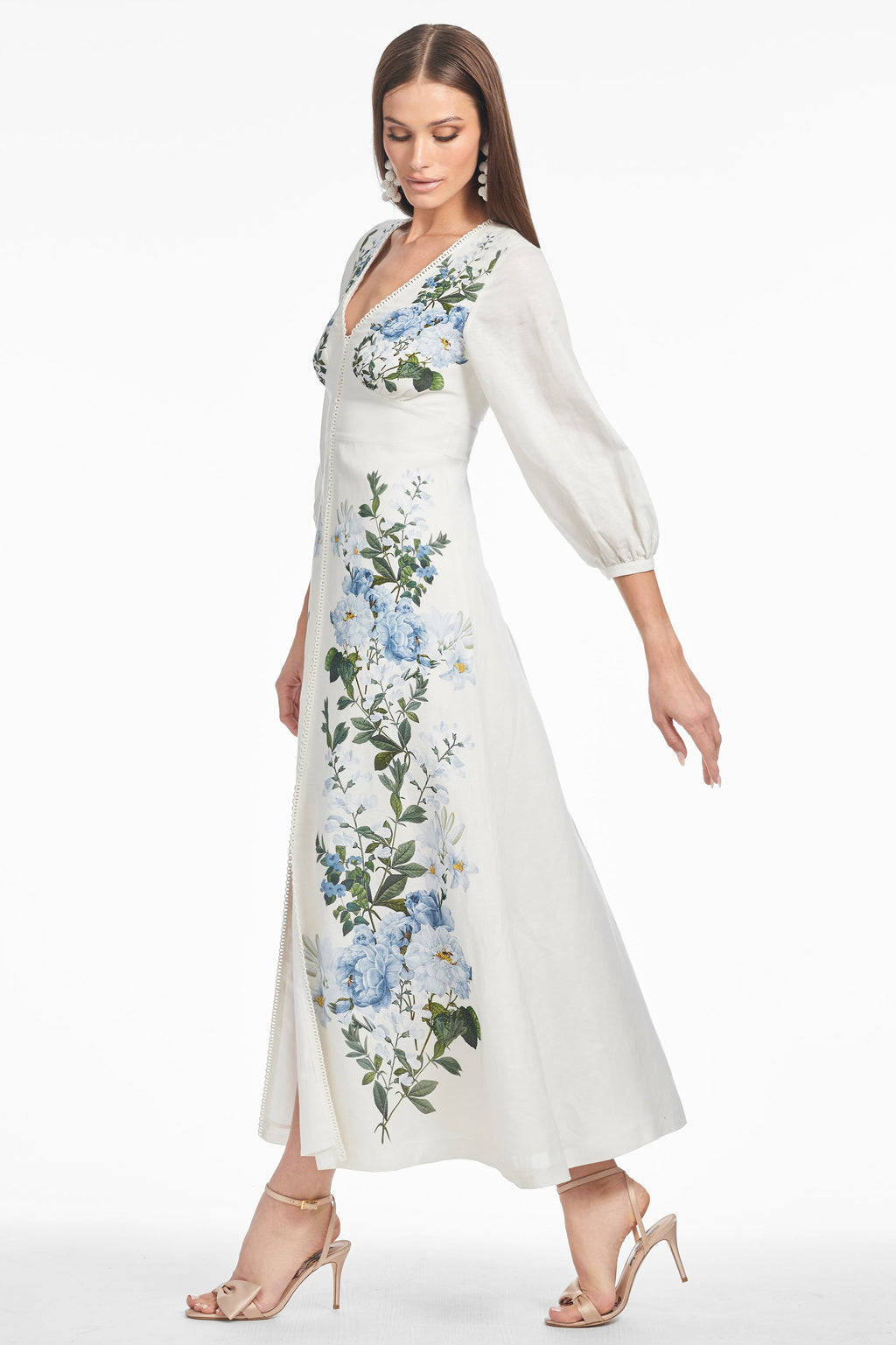 Varenna Dress in Sky Pearl Raceme